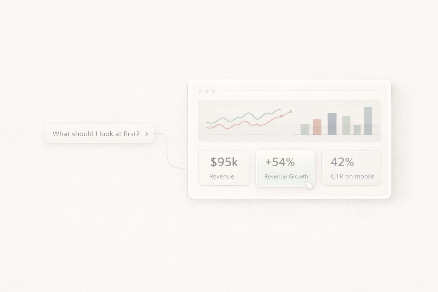 AI data chat interface in VizMint